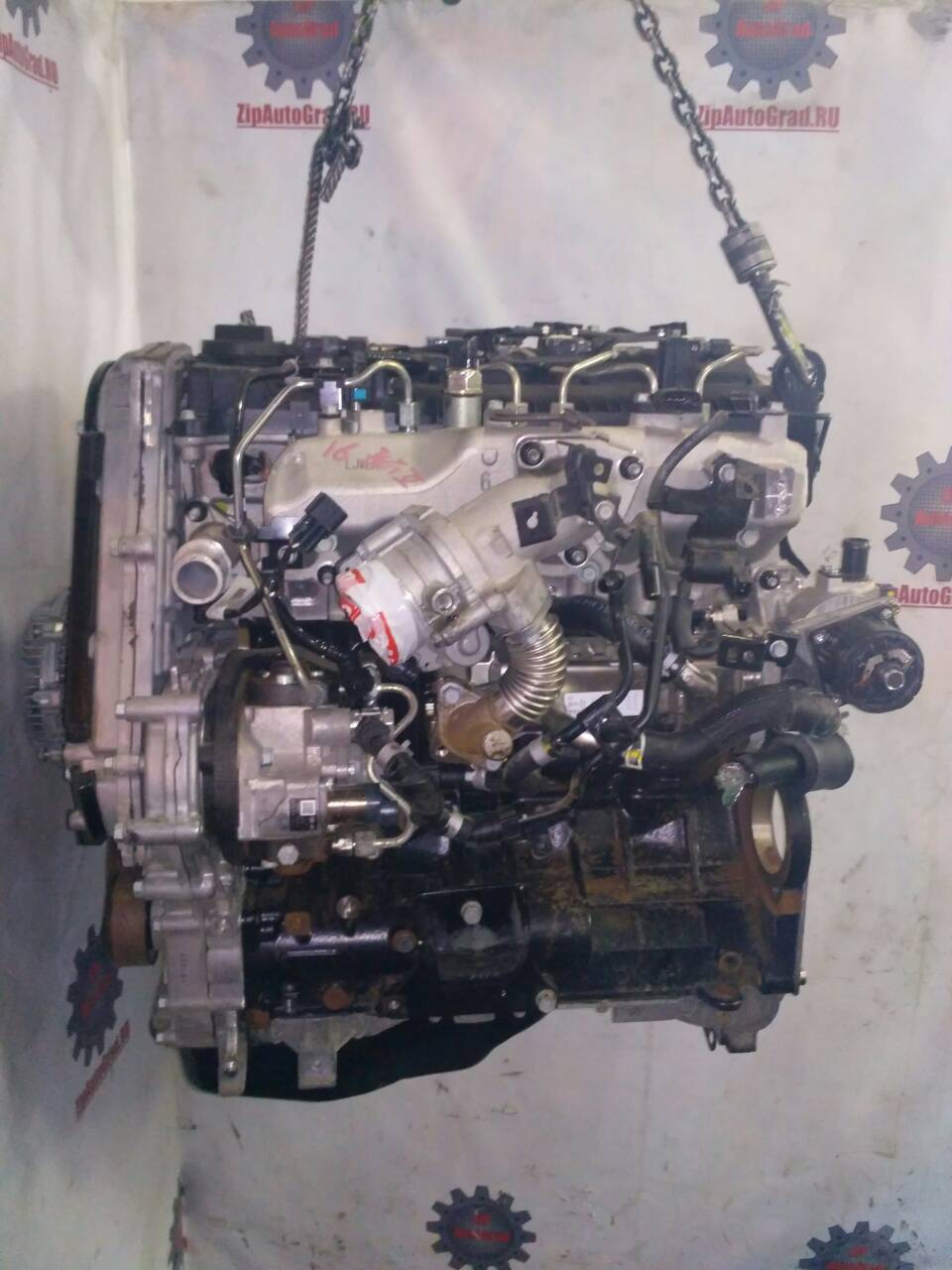 Двигатель Hyundai Porter. Кузов: 2015-2022. D4CB. , 2.5л.Дата выпуска: 2016.  фото 4